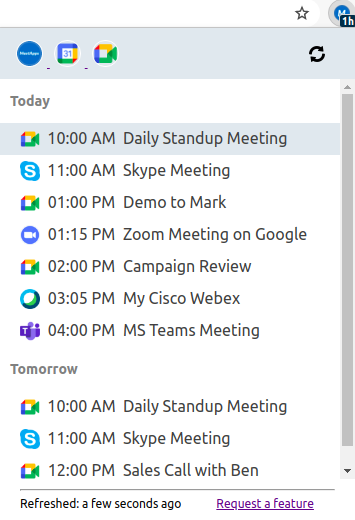Google Calendar's Video Calls Skype, Zoom Extension